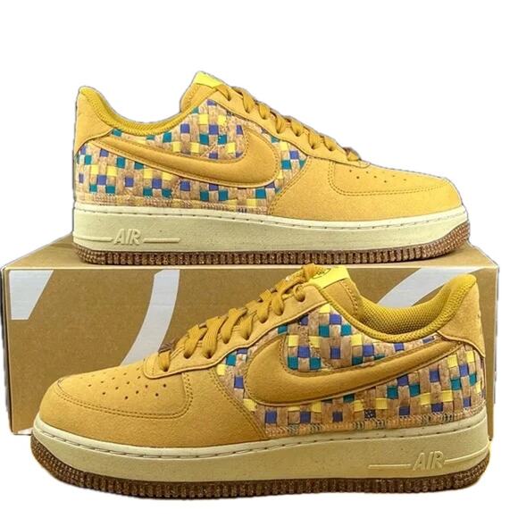 NEW Nike Air Force 1 Low SP N7 Wheat & Saturn Gold Mens Sneakers sz 11.5 - Picture 1 of 12